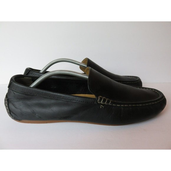 Cole Hann Somerset Venetian Driver Mocs C11402 Mens Sz 12 M Black Leather Golf - Picture 5 of 10